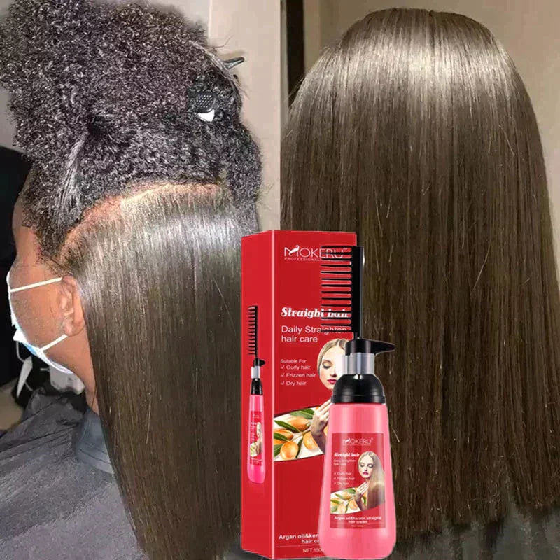 Mokeru Hair Straight Cream With Comb
