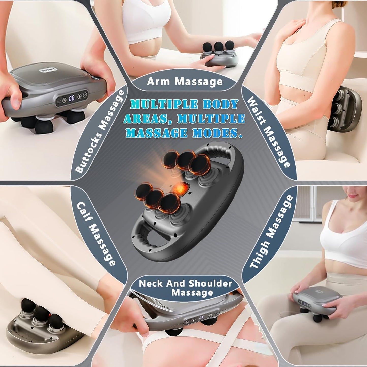 6 Head Massage Gun