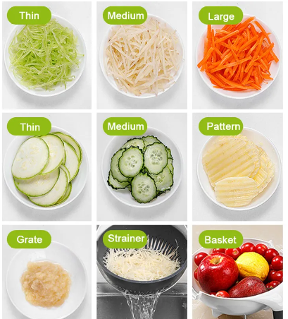 9 In 1 Vegetable Slicer Cutter Chopper