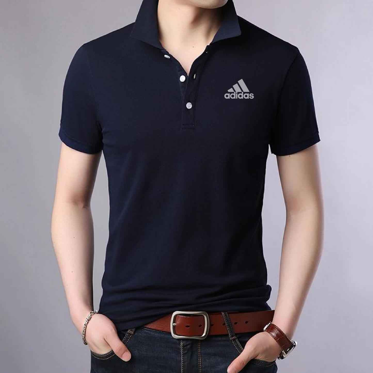 Sold Color Polo T Shirt