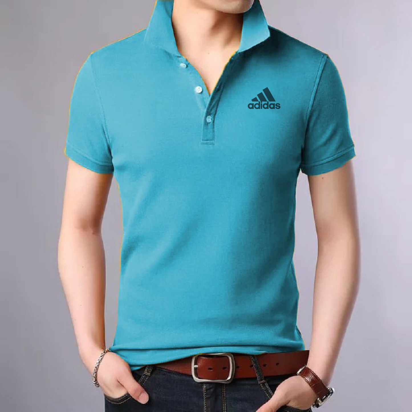 Sold Color Polo T Shirt