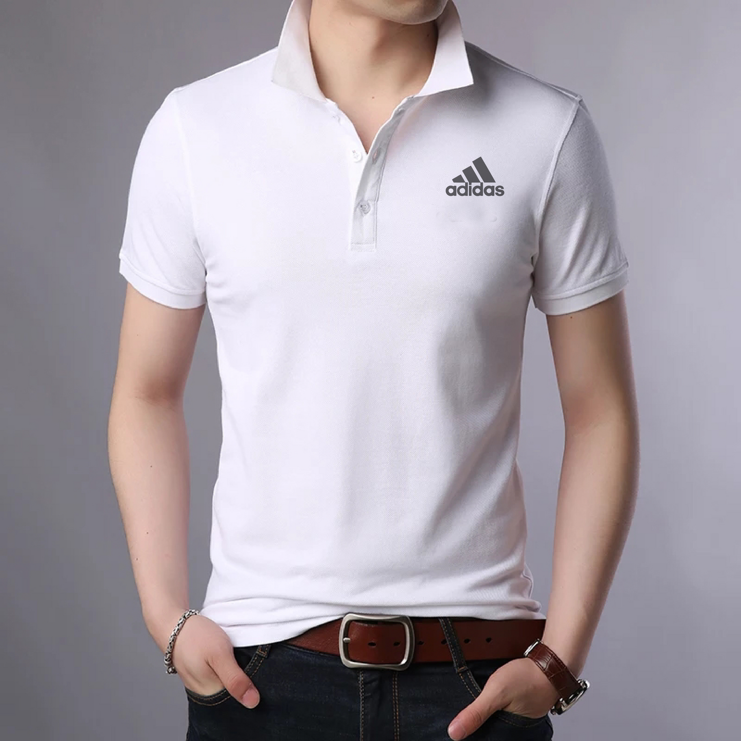 Sold Color Polo T Shirt