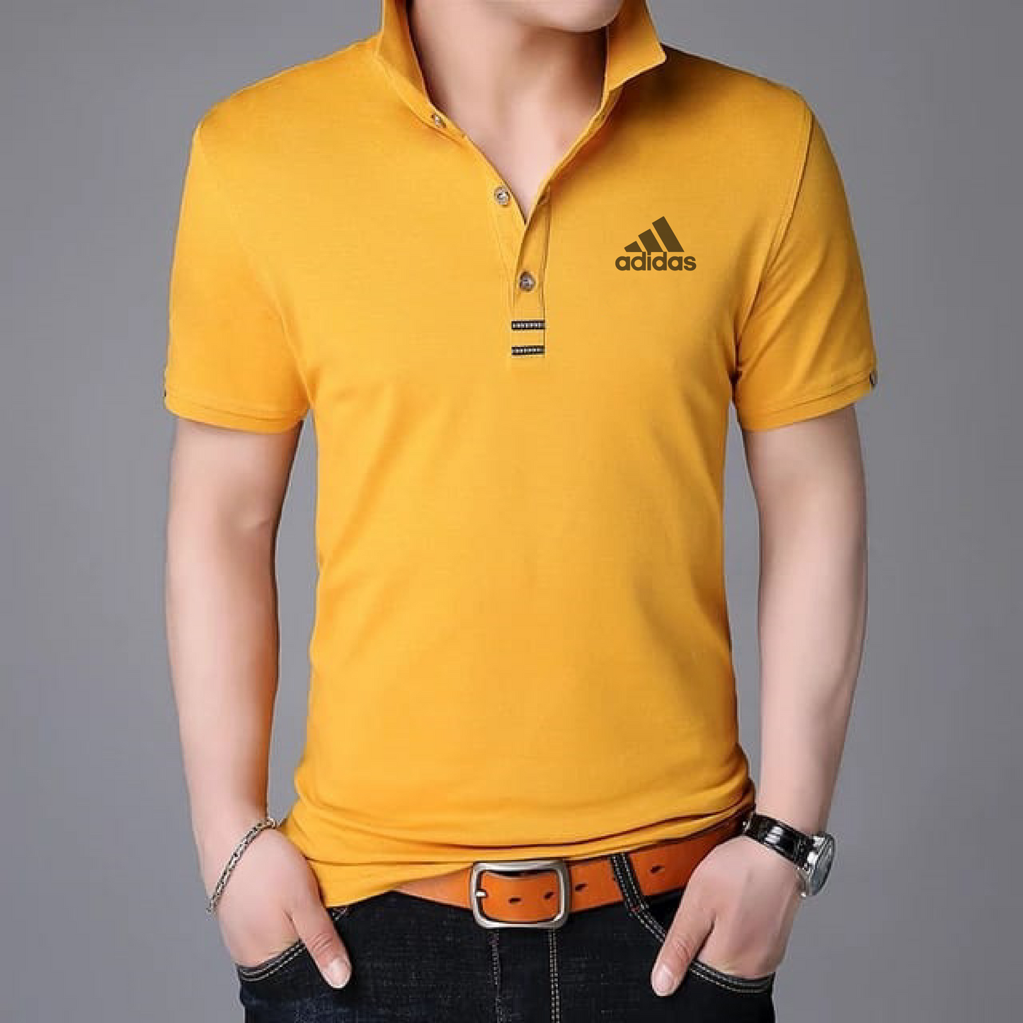 Sold Color Polo T Shirt
