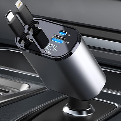 60W Retractable Car Charger