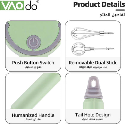 3 in 1 Wireless Electric Handheld Mixer