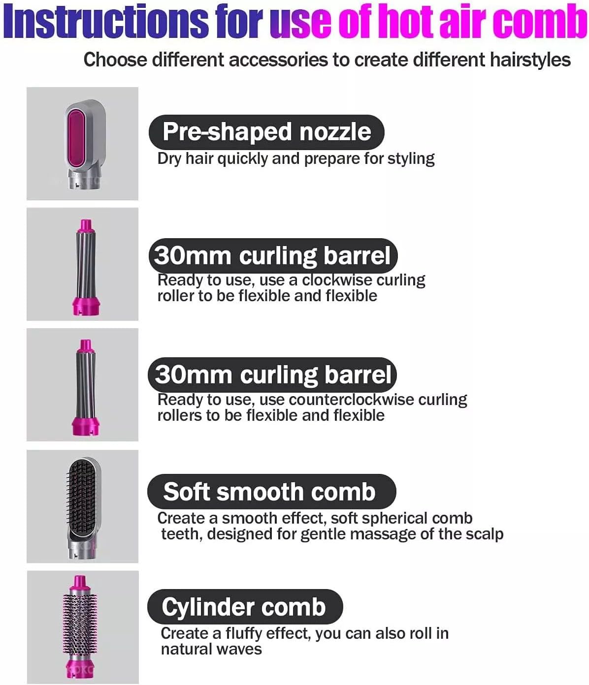 5 in1 Professional Hair Styler