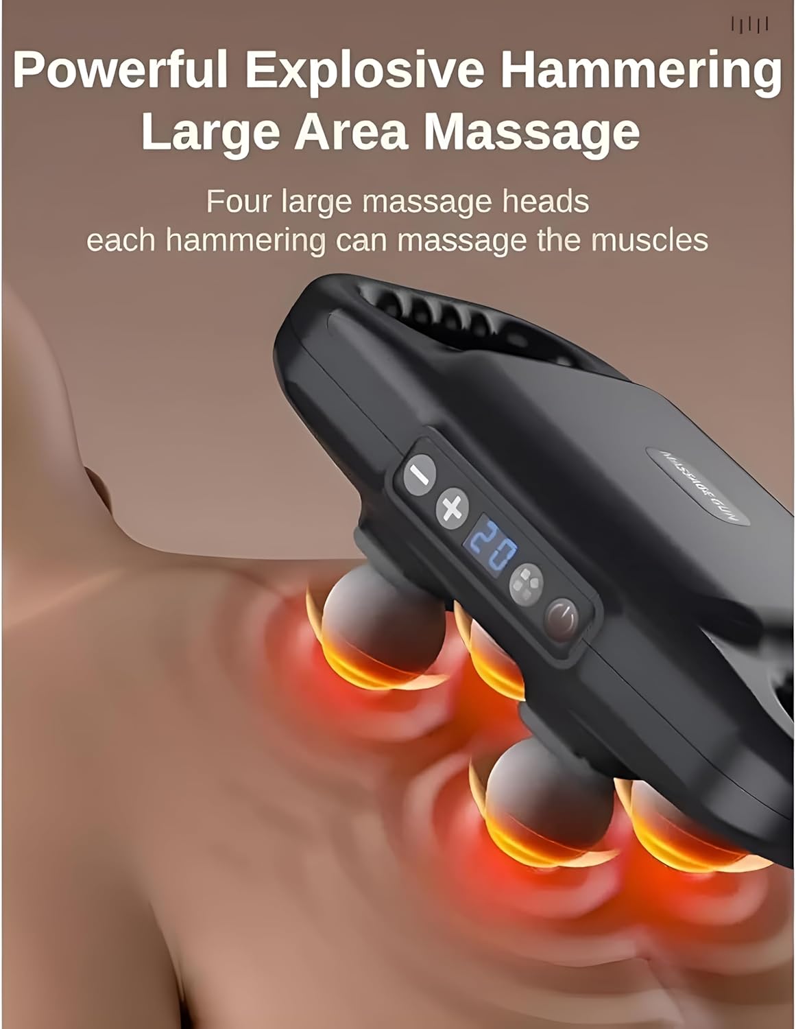 4-Head Deep Tissue Massage Gun