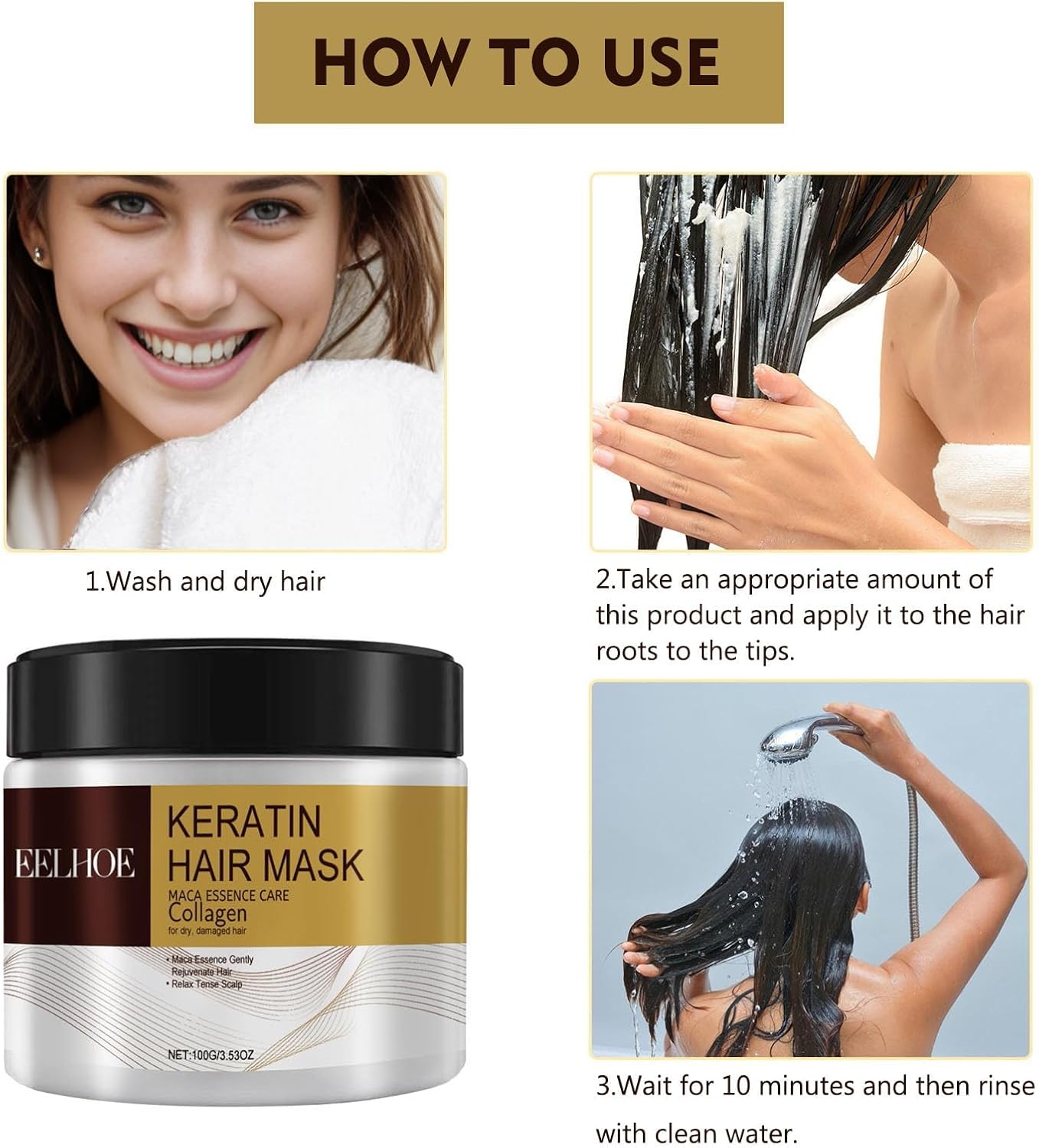 Collagen Hair Mask for Damaged Hair