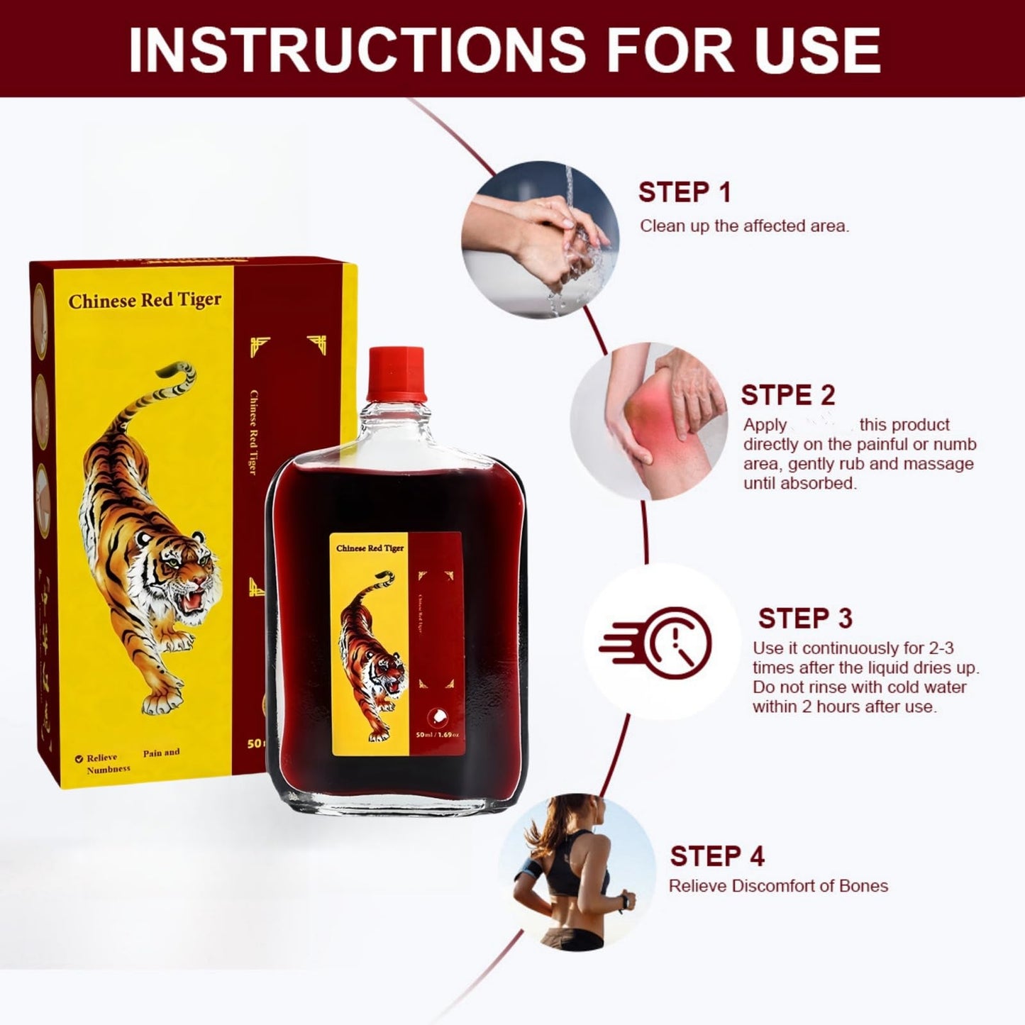 Red Tiger Muscle & Back Pain Relief Oil