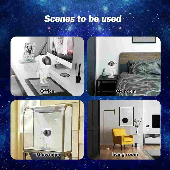 Astronaut Galaxy Star Projector Lamp