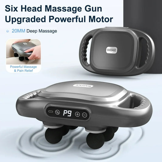 6 Heads Massage Gun
