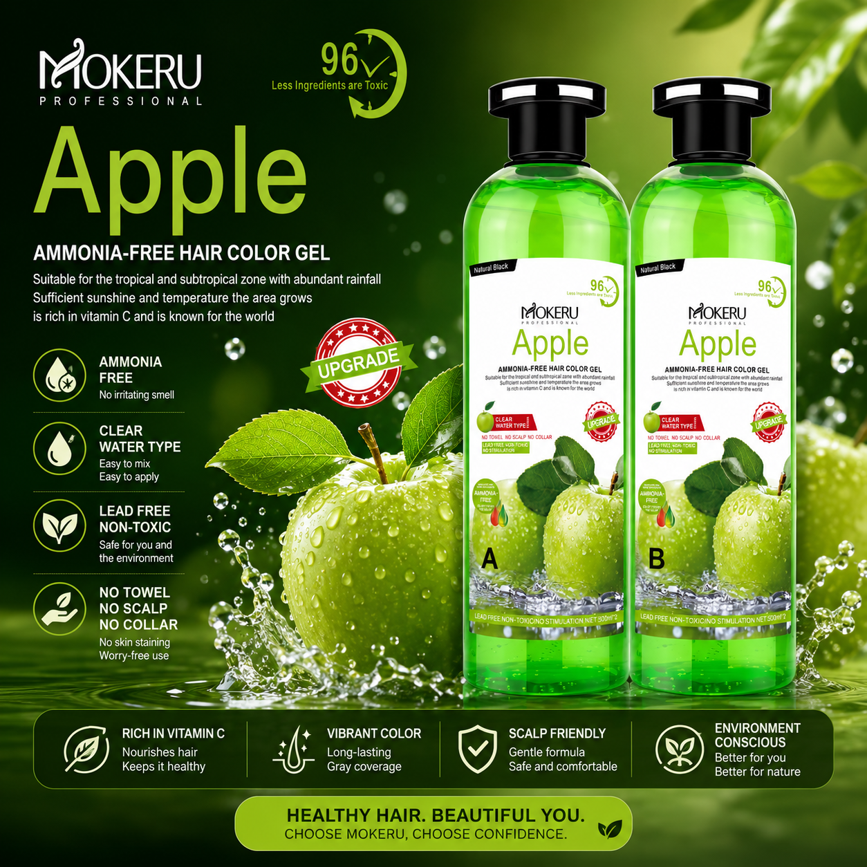 Apple Hair Dye Gel 1000ml