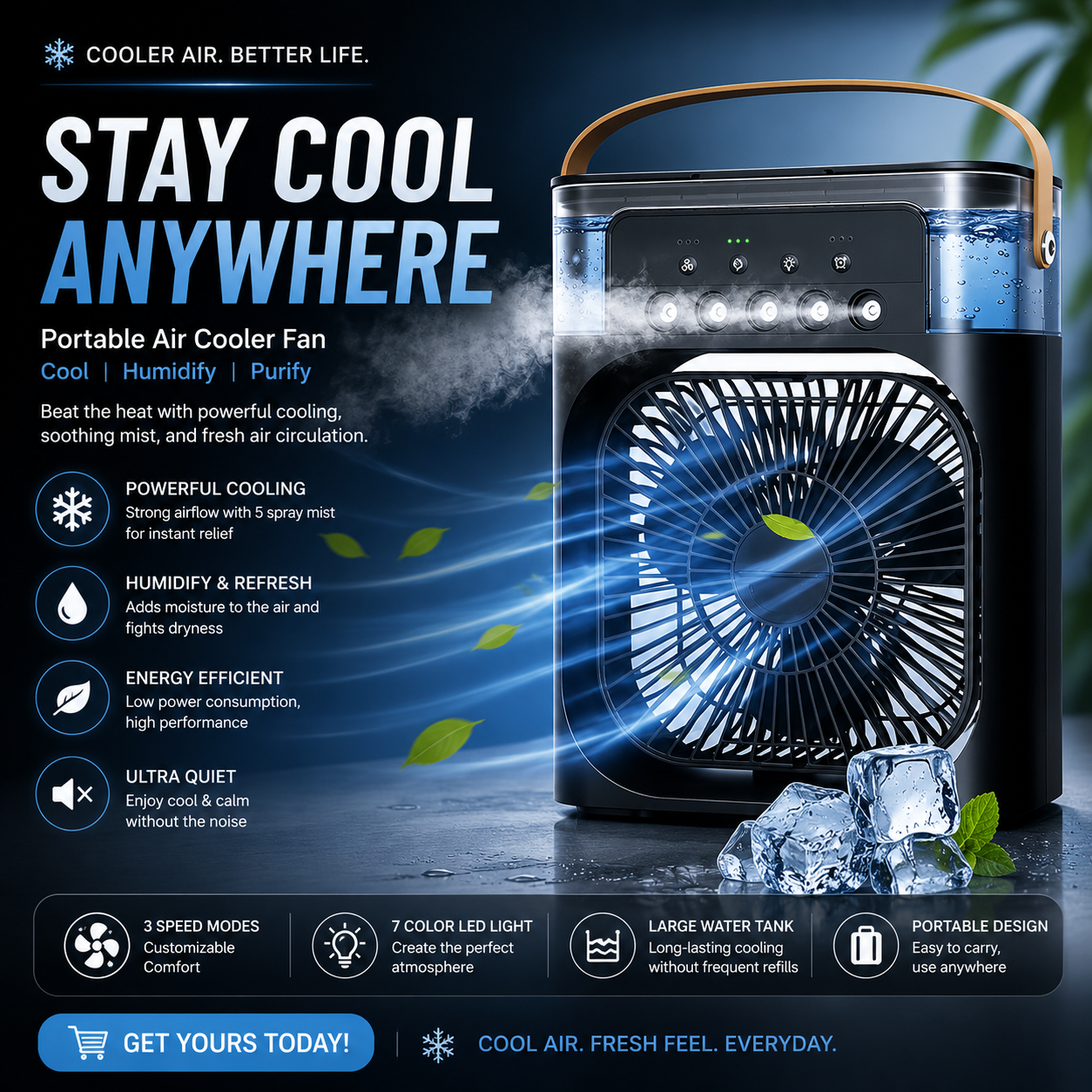 Portable Air conditioner Fan