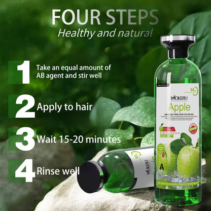 Apple Hair Dye Crystal Black Gel