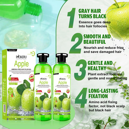 Apple Hair Dye Crystal Black Gel