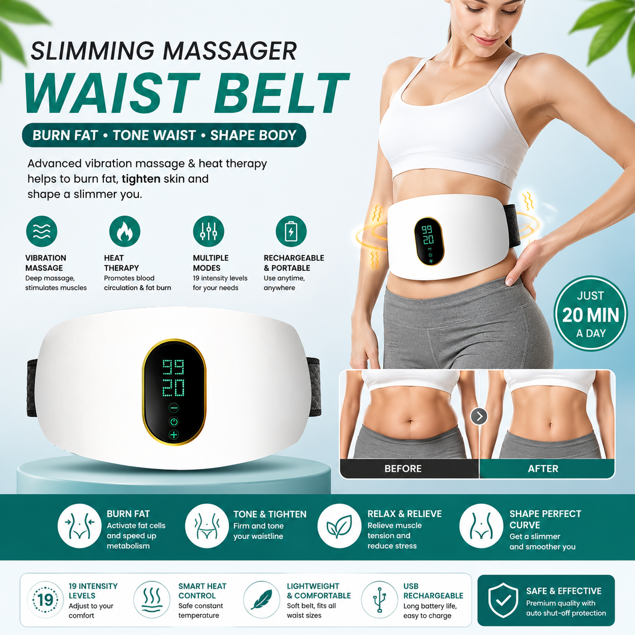 Slimming Massager Waist Belt