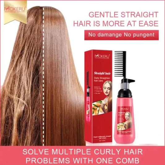 Mokeru Hair Straight Cream With Comb