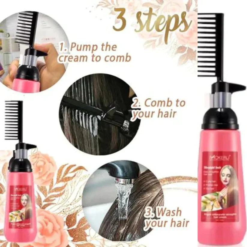Mokeru Hair Straight Cream With Comb