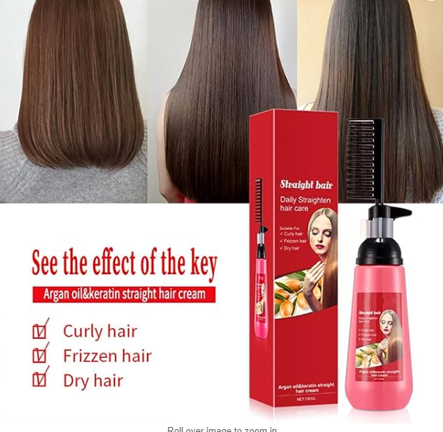 Mokeru Hair Straight Cream With Comb