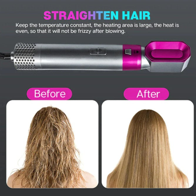 5 In 1 Hair Dryer Hot Comb Set Hair Curler