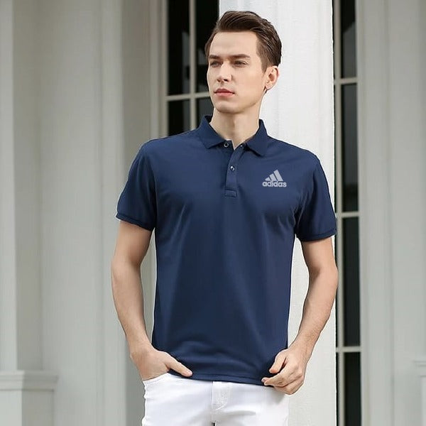 Helf Sleeve Polo T Shirt