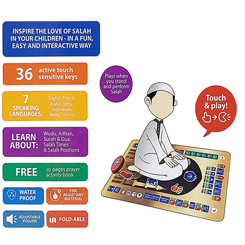 Kids Educational Smart Prayer Mat